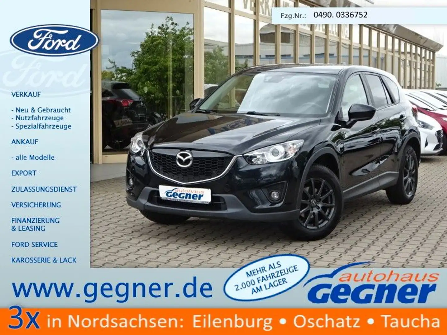 Mazda CX-5 160PS Sports-Line AWD Leder Navi LED Schwarz - 1