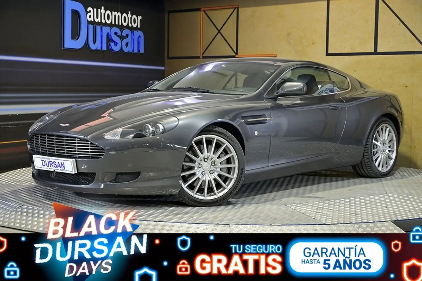 Aston Martin DB9 5.9 Coupe Touchtronic Gris - 1