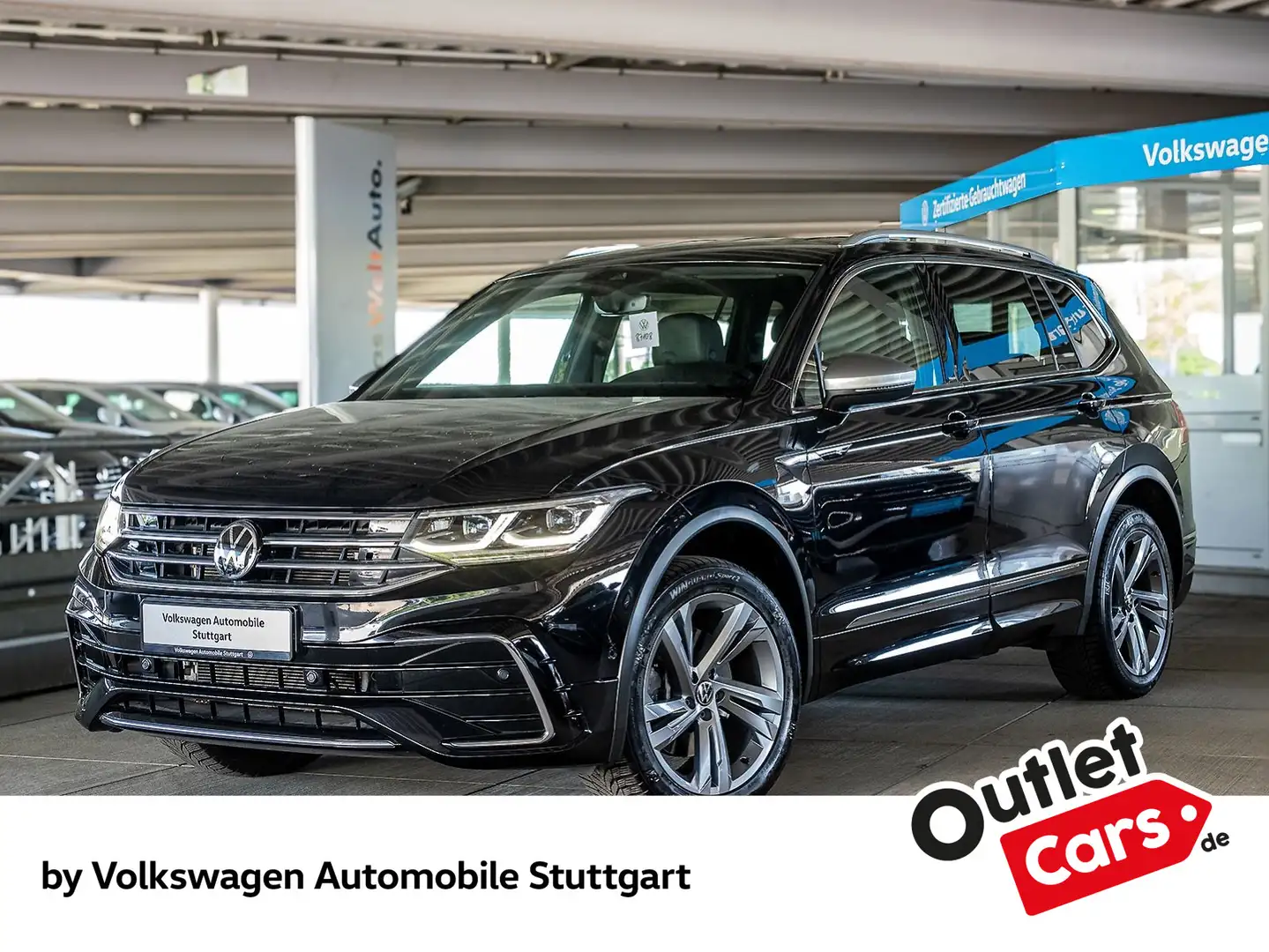 Volkswagen Tiguan Allspace R-Line 2.0 TDI DSG 7-Sitze Navi Zwart - 1