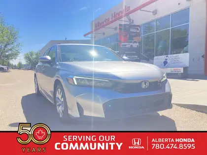 Silver 2026 Honda Civic Sedan Front-Wheel Drive Automatic