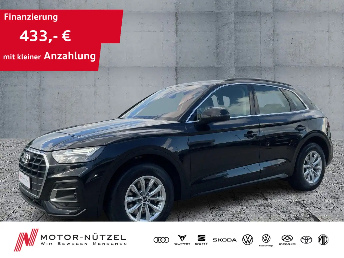 Audi Q5 50 3.0 TDI QU LED+NAV+SHZ+HuD+RFK+GRA+VC+360° Schwarz - 1