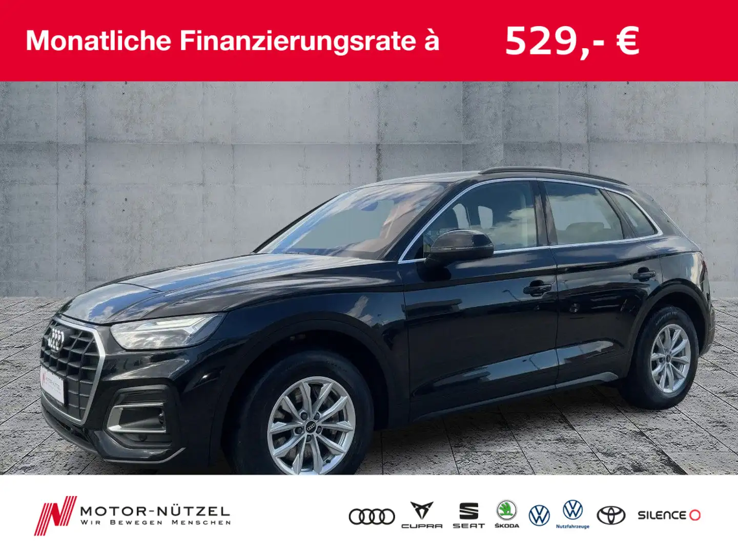 Audi Q5 50 3.0 TDI QU LED+NAV+SHZ+HuD+RFK+GRA+VC+360° Schwarz - 1