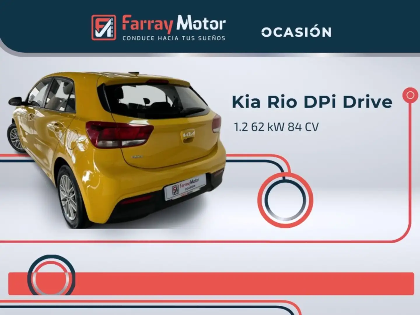 Kia Rio 1.2 DPi Drive 84 Amarillo - 2