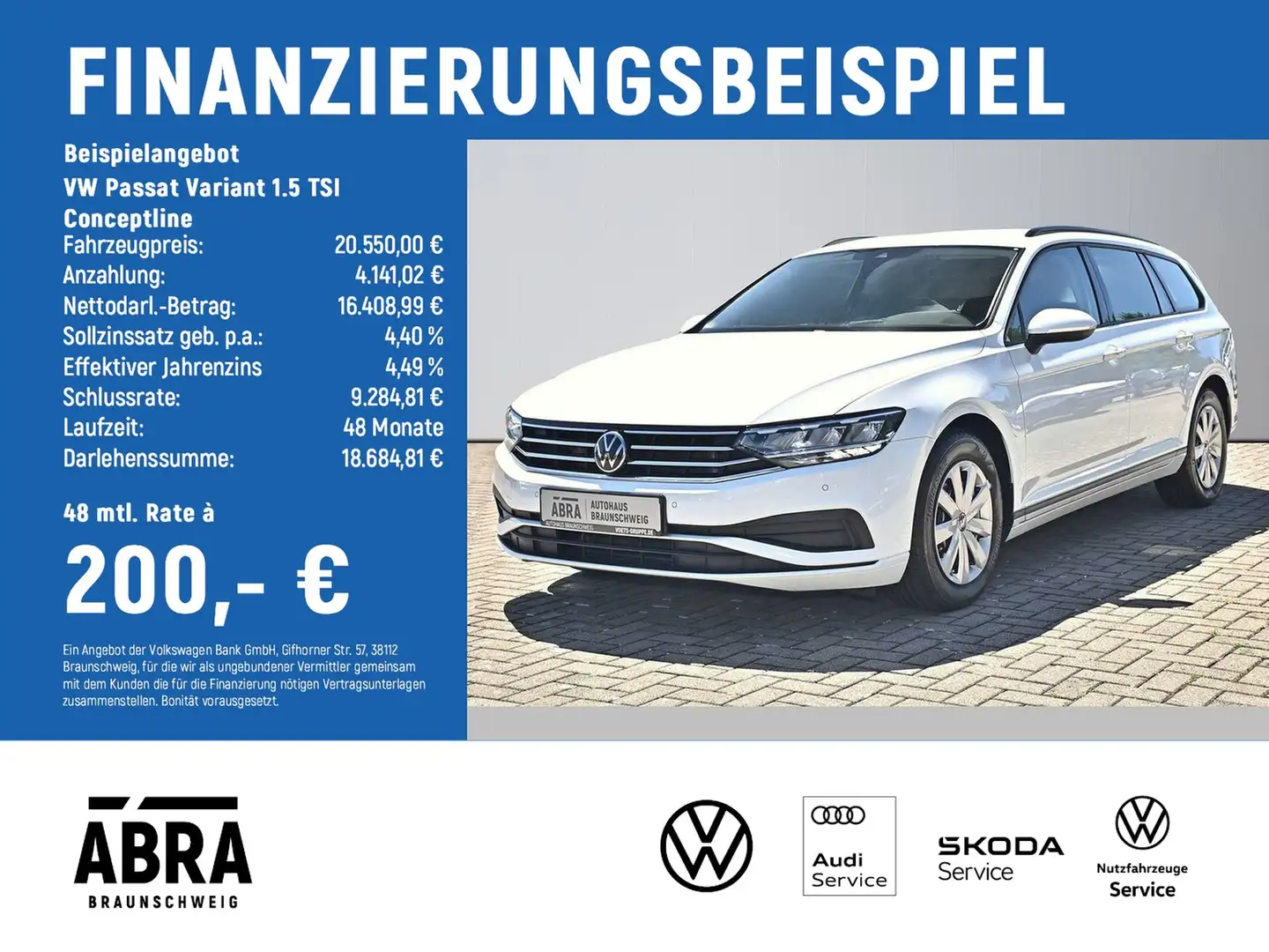 Volkswagen Passat Variant 1.5 TSI Conceptline LED+SHZ+APP+NAVI+CAM Blanc - 2