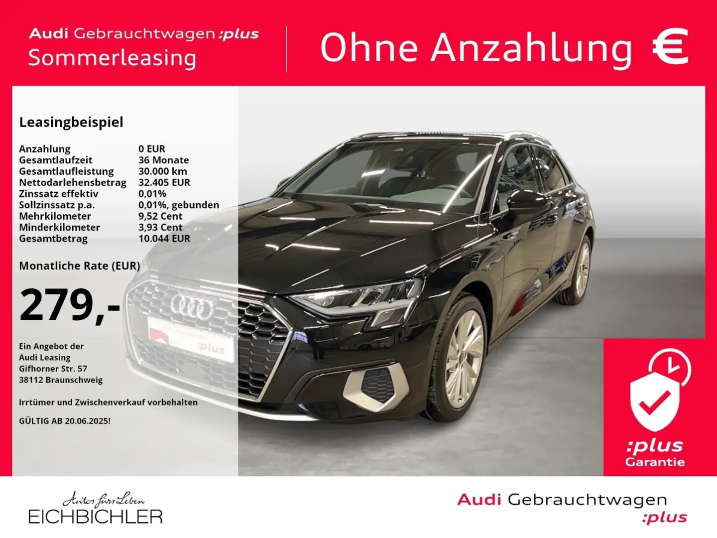 Audi A3 Sportback 35 TDI S tronic Advanced FLA KAM Noir - 1