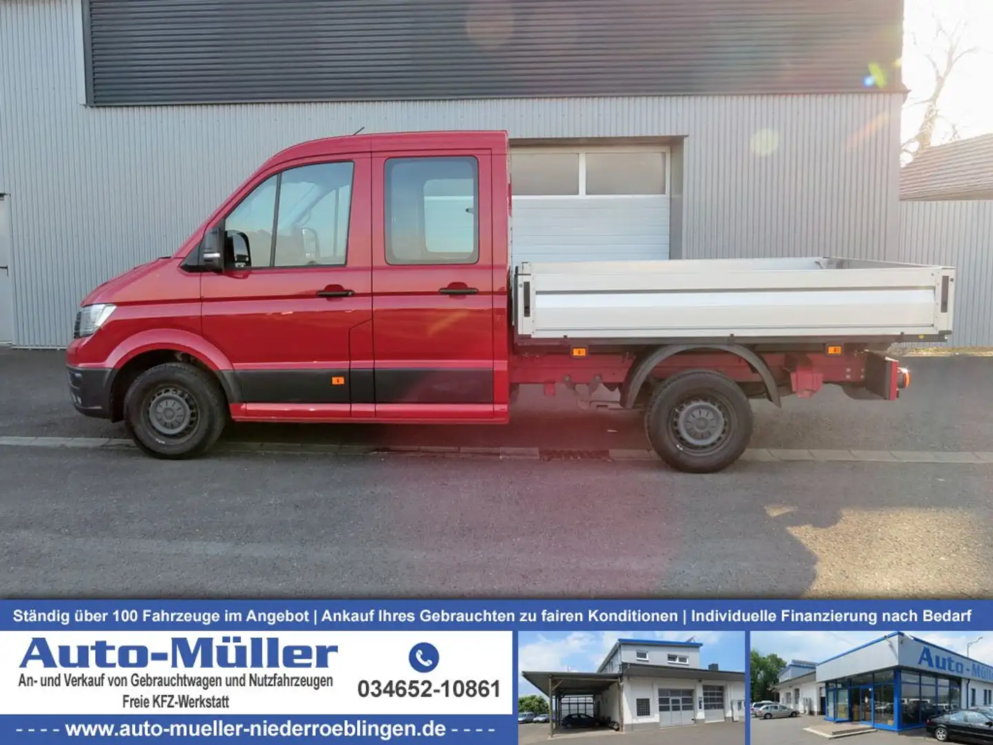 Volkswagen Crafter Pritsche 35 DOKA FWD 7-Sitzer LED Rot - 1