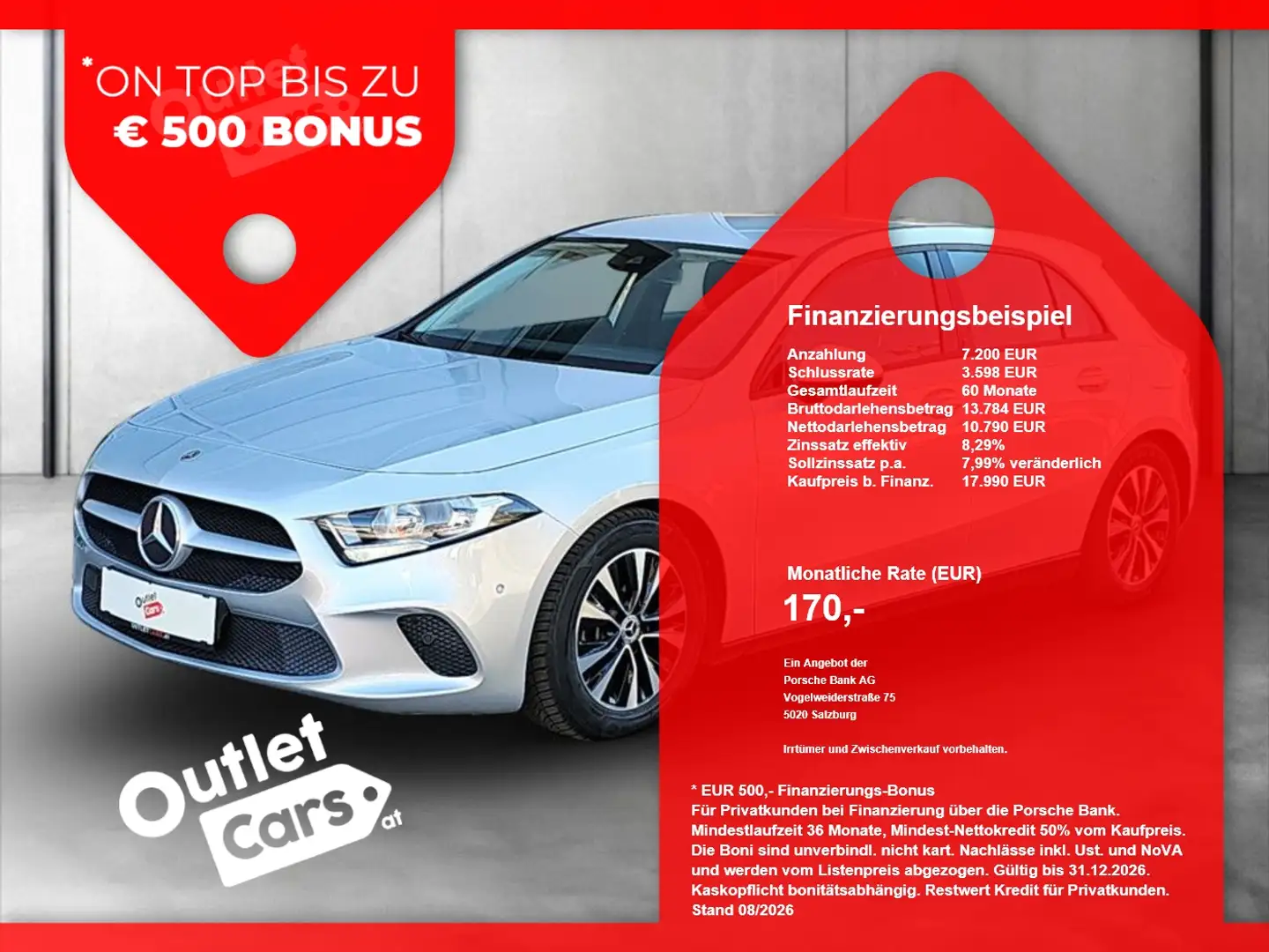 Mercedes-Benz A 180 d Aut. NAVI+R-KAMERA+ASSIST+TEMPOMAT+SHZ Silber - 1