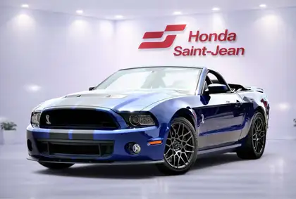 Blue 2013 Ford Mustang Shelby GT500 Convertible Rear-Wheel Drive 6-Speed Manual