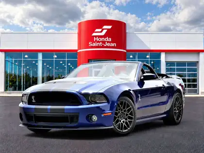 Blue 2013 Ford Mustang Shelby GT500 Convertible Rear-Wheel Drive 6-Speed Manual