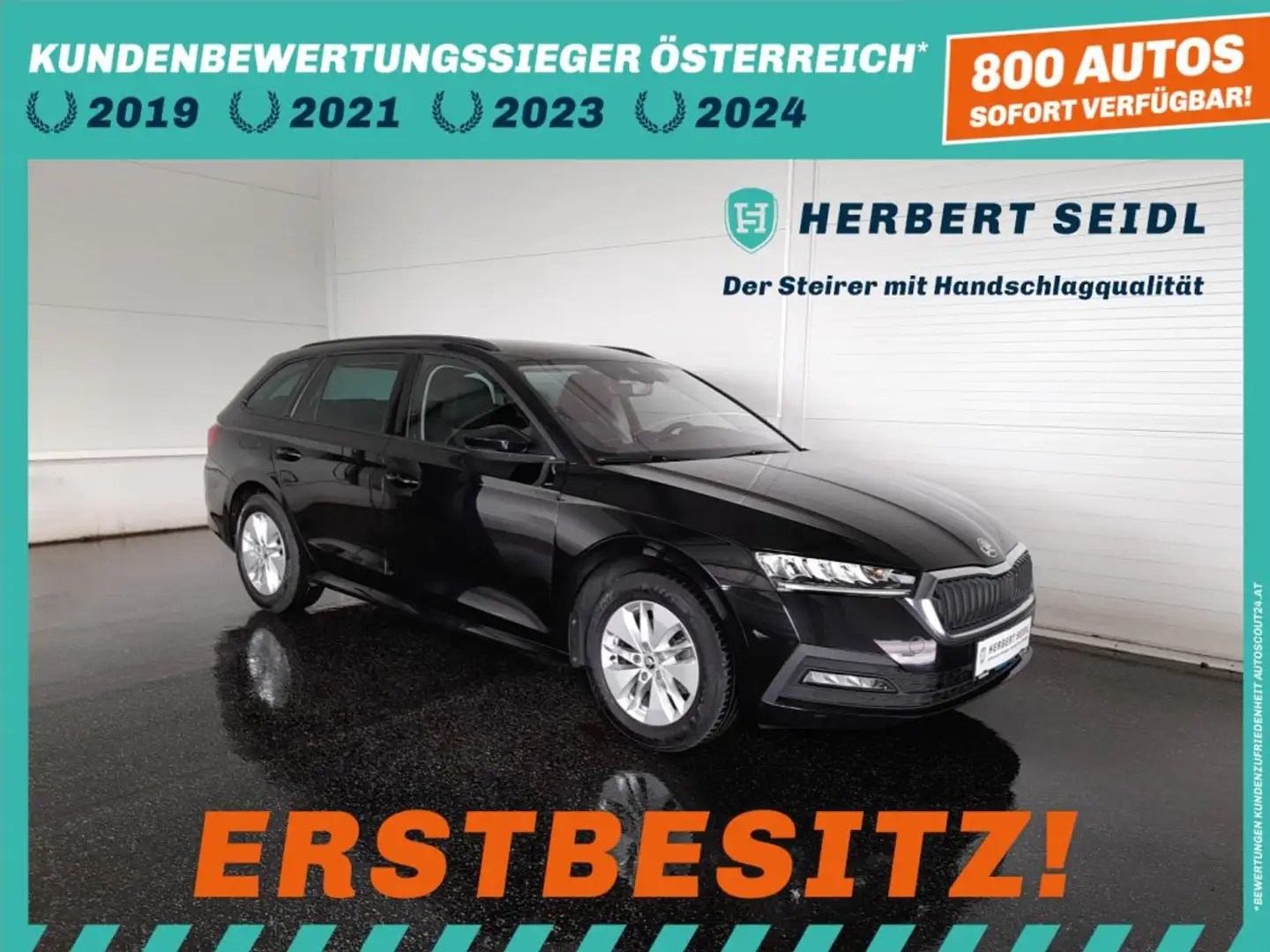 Skoda Octavia Combi 2,0 TDI DSG *VOLL LED / NAVI / TEMPOMAT / SPURHALTEASSIST / SHZG VO & HI / 3 ZONEN KLIMA* Schwarz - 1
