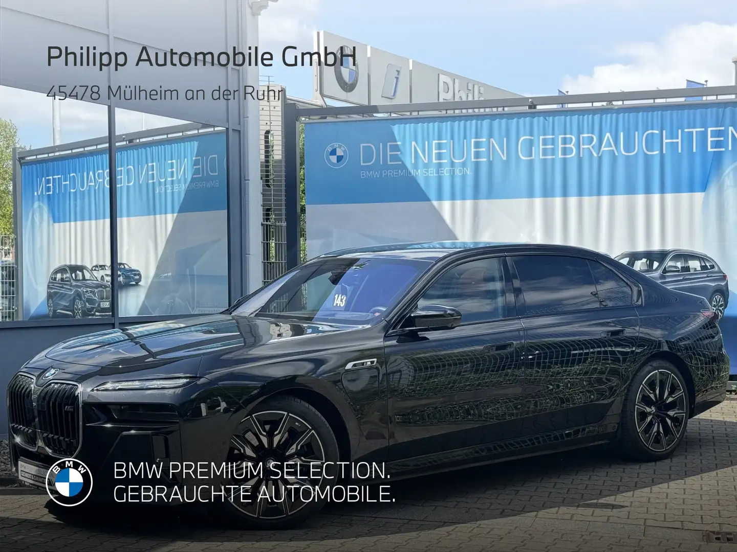 BMW 760 M760e xDrive Autobahnas. P.SKY Massage Autm.Tür Schwarz - 2