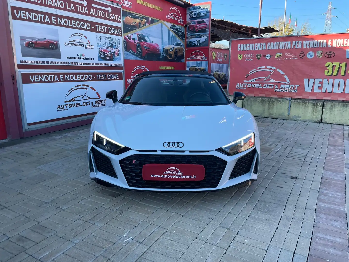 Audi R8 Spyder performance V10 620CV in pronta consegna Blanco - 1