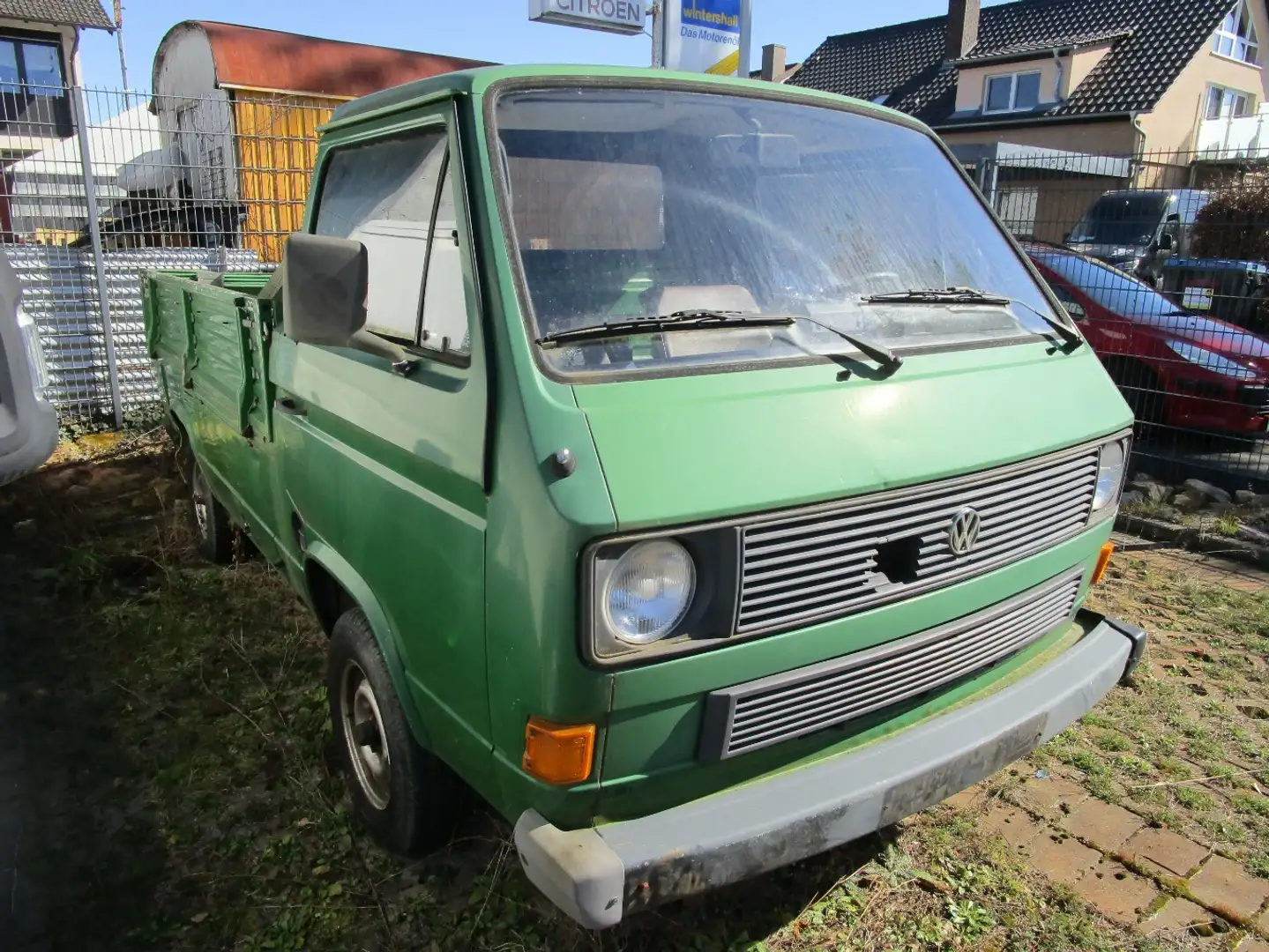 Volkswagen T3 Pritsche offener Kasten nur 78.300 Kilometer Grün - 1
