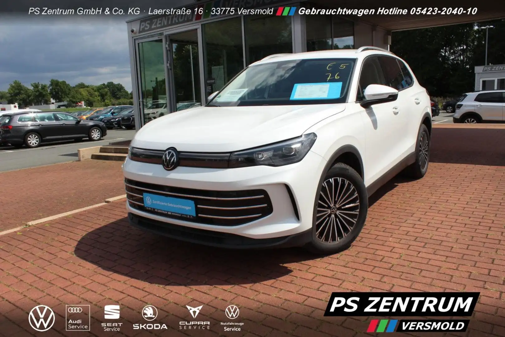 Volkswagen Tiguan 1.5 eTSI DSG Elegance AHK CAM eHECK NAVI Weiß - 2