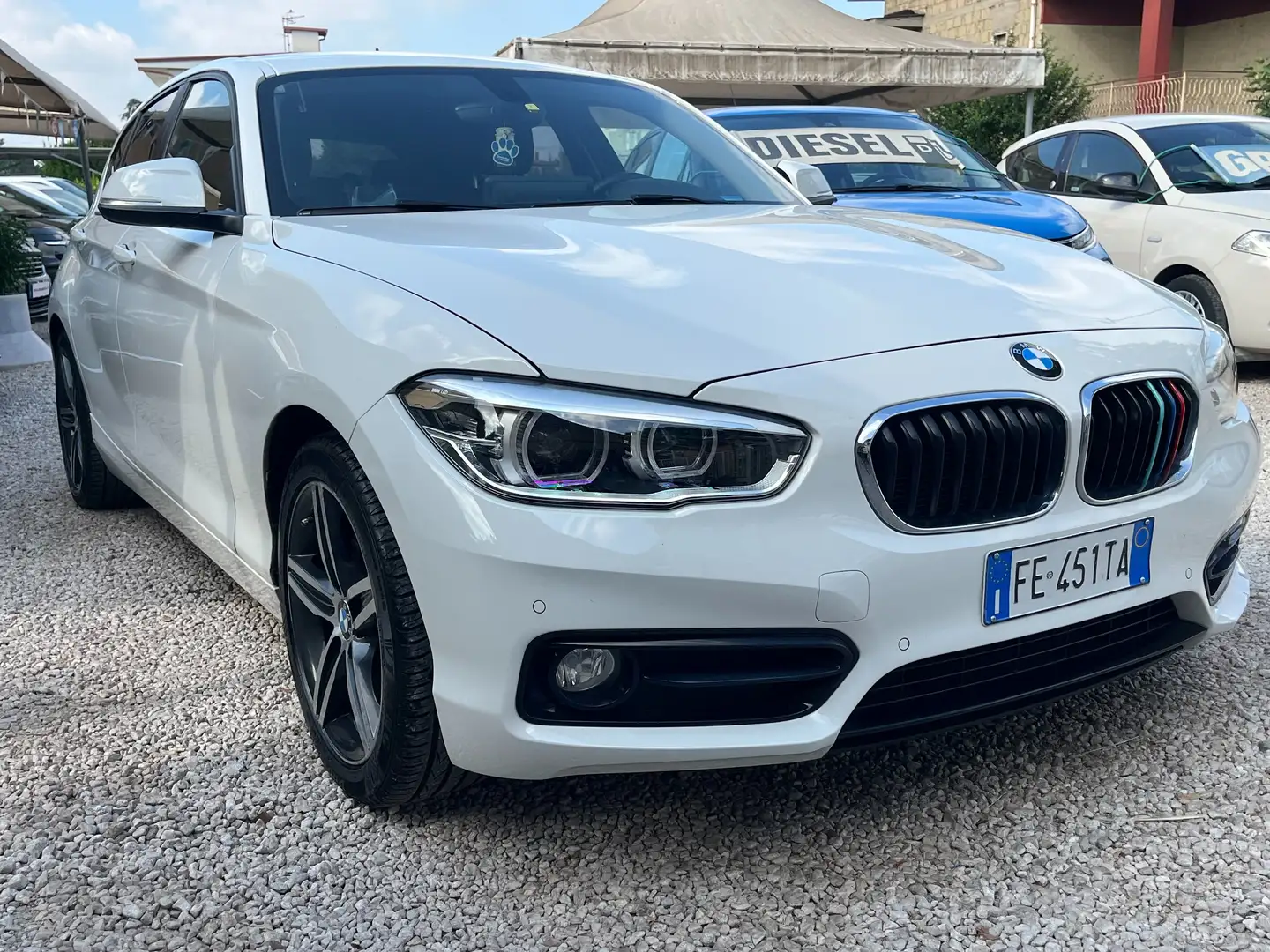 BMW 116 d AUTOMATICO UNICO PROPRIETARIO KM CERTIFICATI Wit - 1