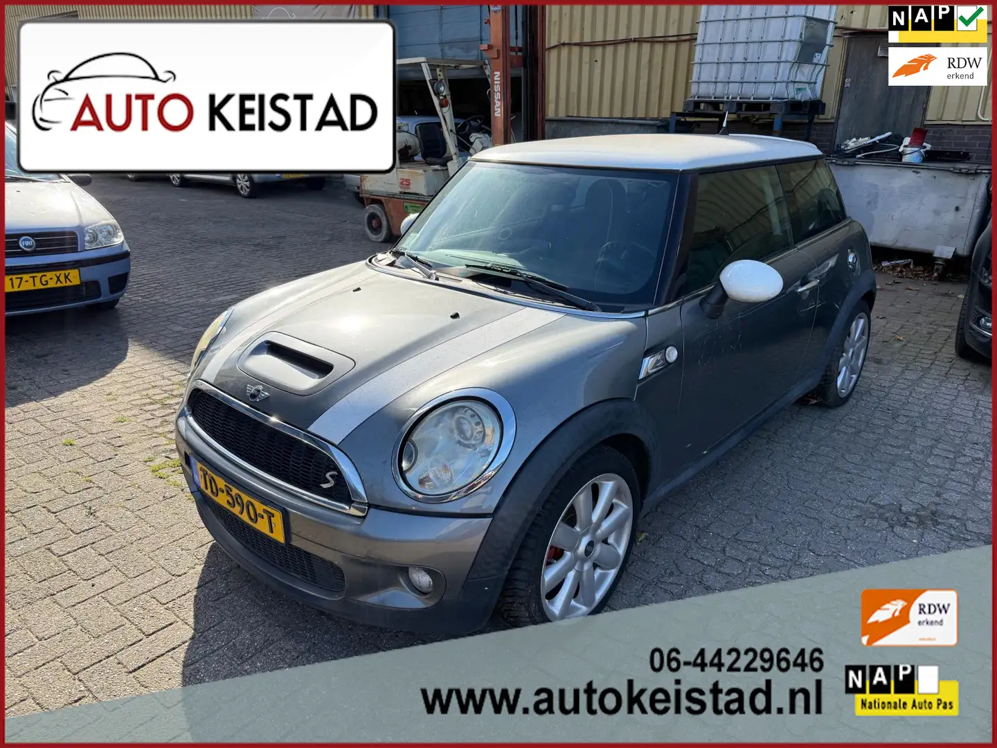 MINI Cooper S Mini 1.6 174PK LEDER/CLIMA! MOTOR DEFECT! Grijs - 1