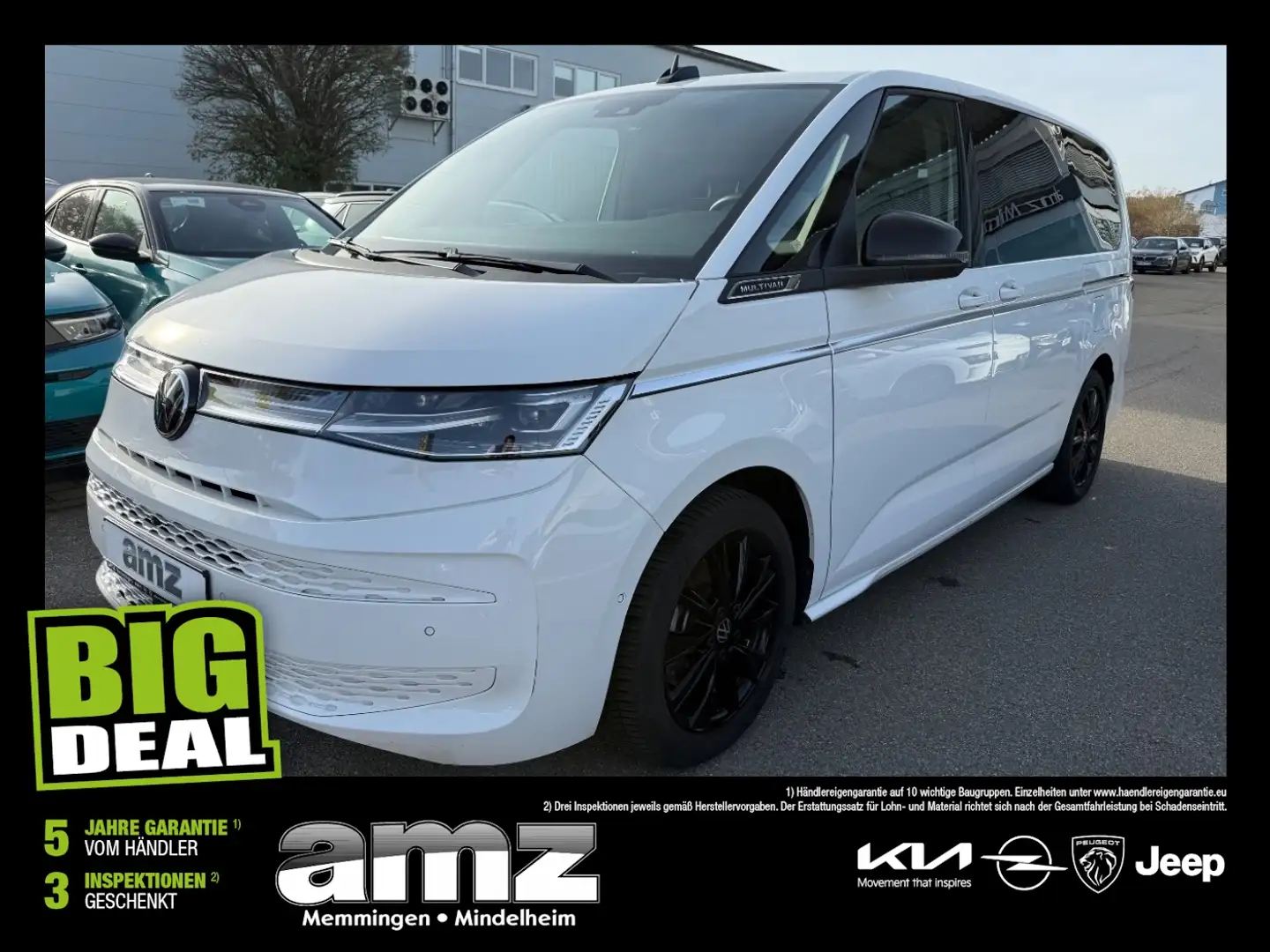 Volkswagen T7 Multivan 2.0TDI lang Style ACC+AHK+Klappbett Blanc - 1