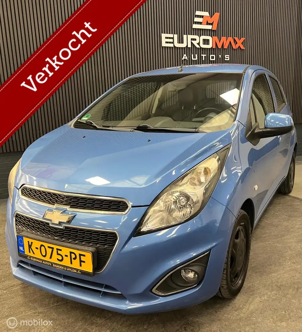 Chevrolet Spark 1.0 16V Airco / Apk 27-01-2026 Blauw - 1