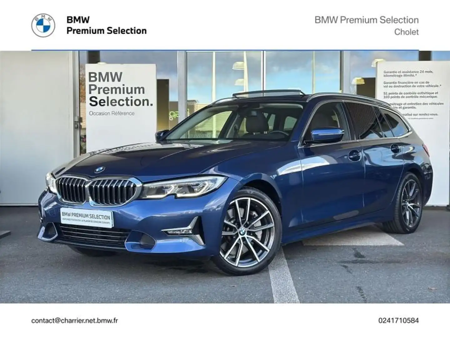 BMW 330 330dA MH xDrive 286ch Luxury 17cv Bleu - 1