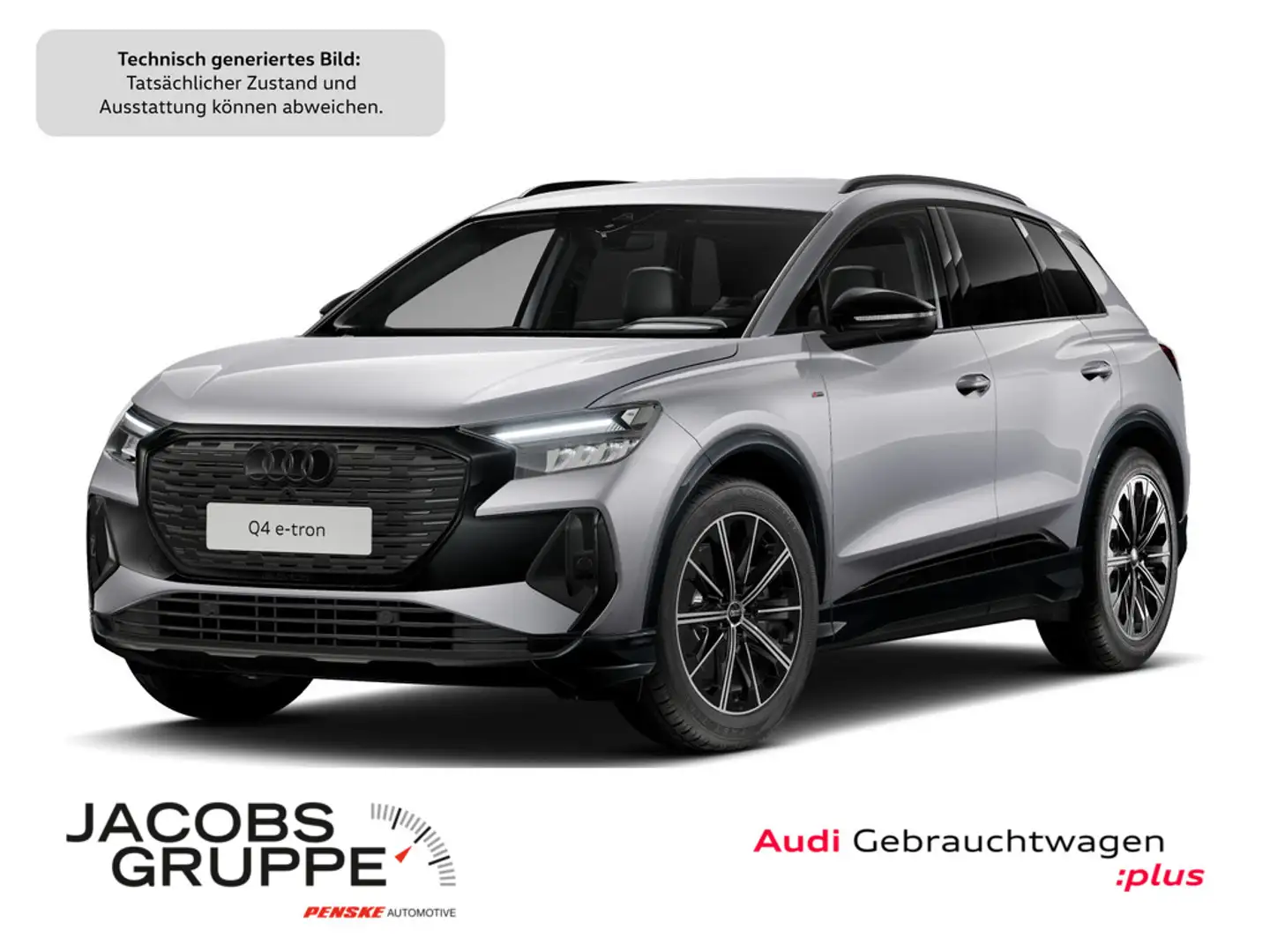 Audi Q4 e-tron 45 S line Black+/LED/Kamera/Navi Silber - 1