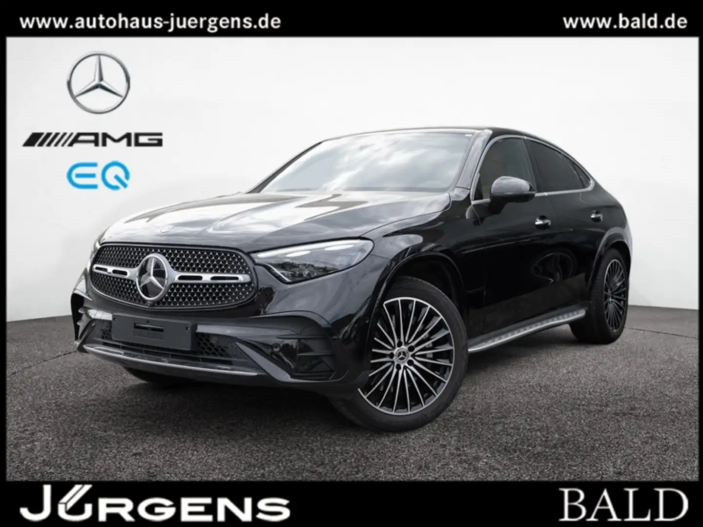 Mercedes-Benz GLC 300 d 4M Coupé AMG-Sport/Technik/Pano/Stdhz Schwarz - 2