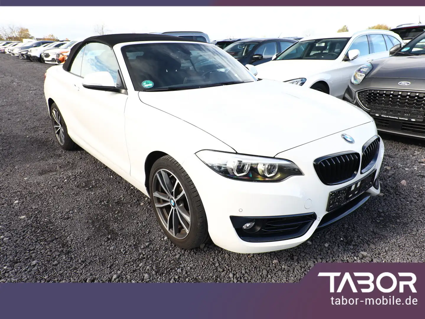 BMW 218 218i Cabriolet Sport Line LED Nav SHZ PDC Temp Weiß - 2