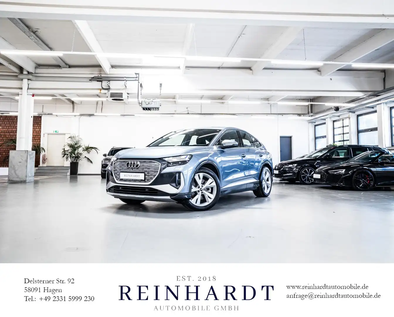 Audi Q4 e-tron SPORTBACK 40 S LINE MATRIX/ACC/VC/KAM. Синий - 1