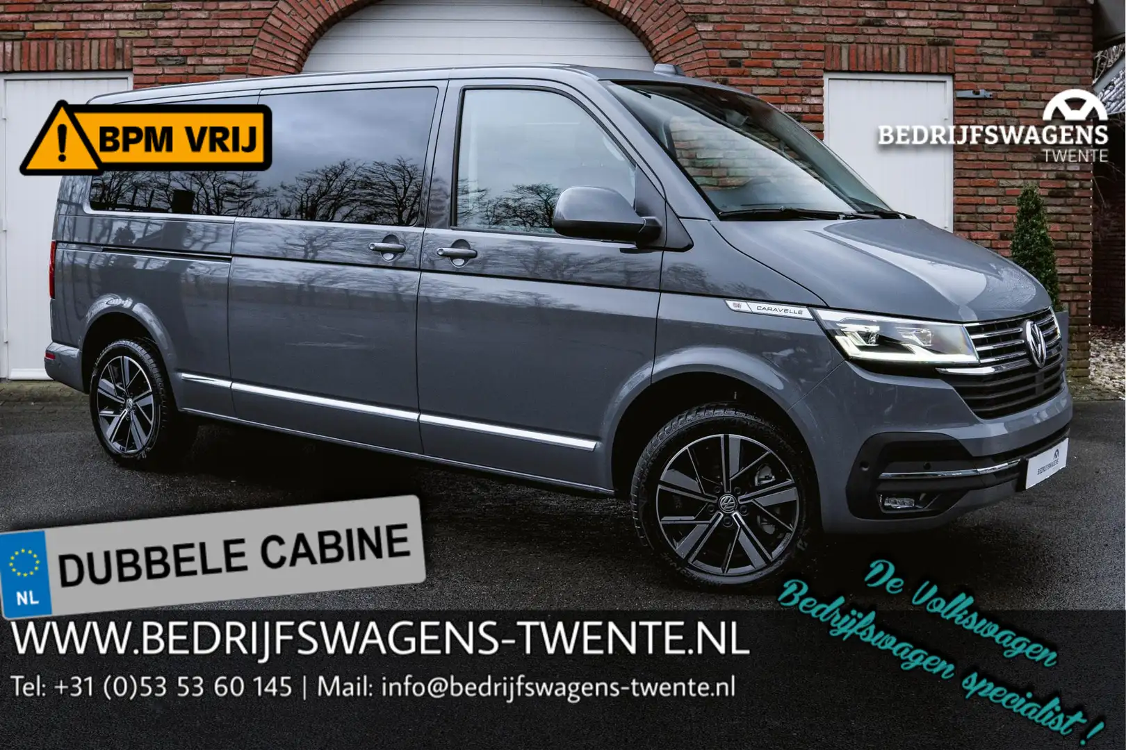 Volkswagen T6.1 Caravelle 2.0 TDI 204 PK DSG L2H1 A-KLEP ACC | LED | Leder | Gris - 1