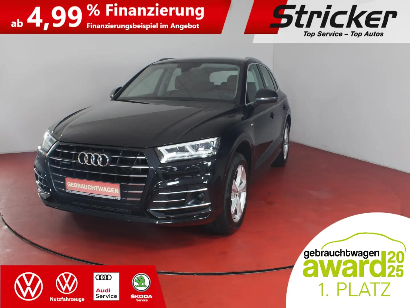 Audi Q5 55 TFSIe Sport 368,-ohne Anzahlung Navi ACC Leder Schwarz - 1
