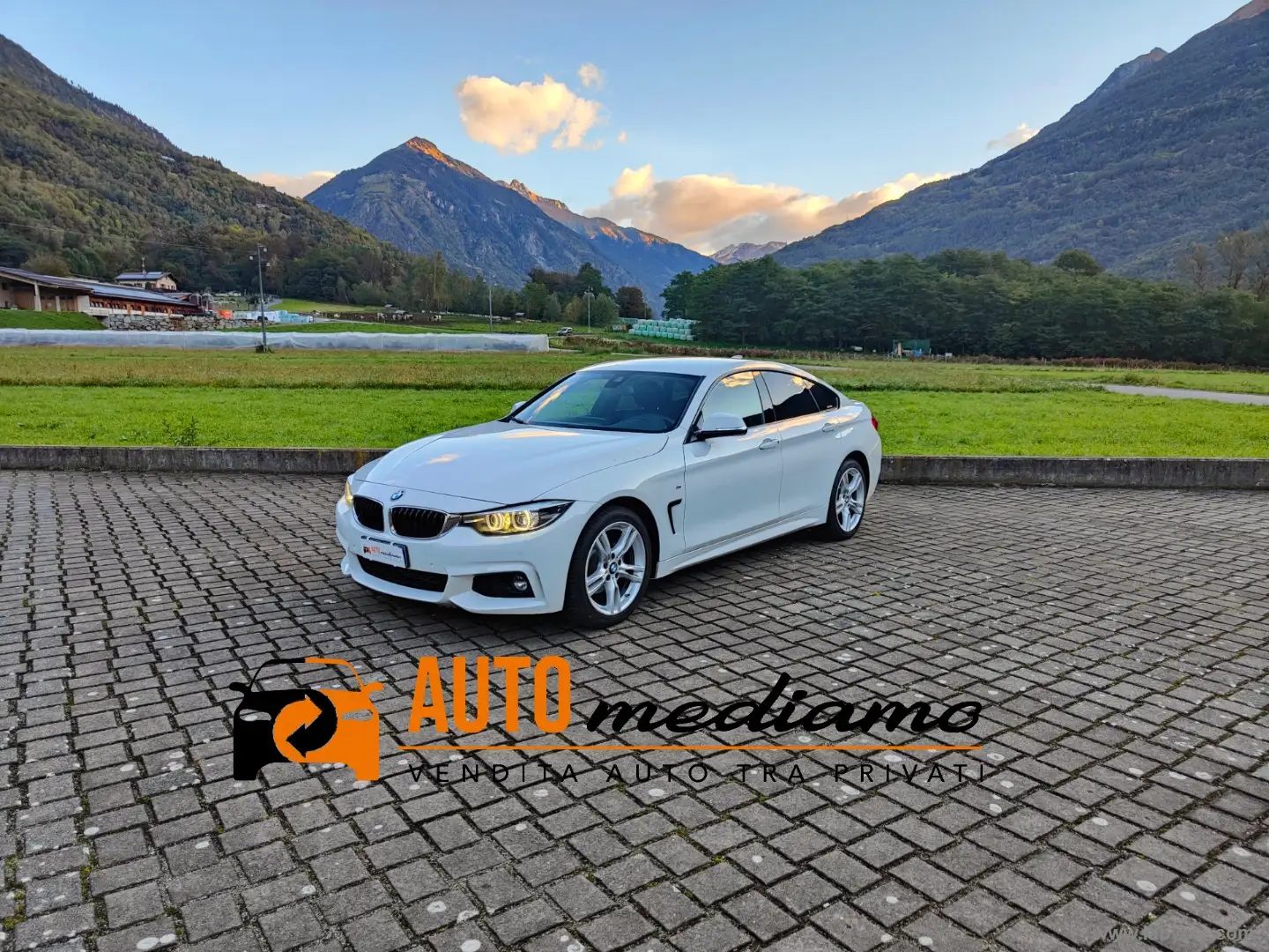 BMW 420 420d xDrive Gran Coupé Msport Bianco - 1