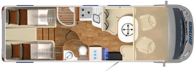 Hymer/Eriba StarLine B 680 *Bugschränke*