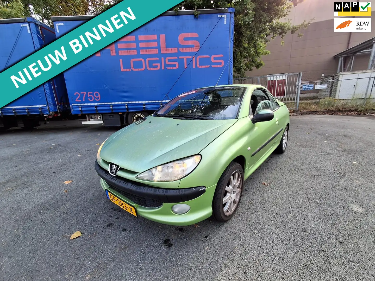 Peugeot 206 CC 1.6-16V LEUKE AUTO RIJDT EN SCHAKELT GOED Groen - 1