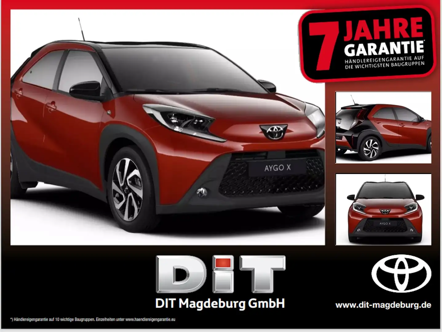 Toyota Aygo X 1.0 Teamplayer CVT FLA SpurH LM KAM ACC Schwarz - 1