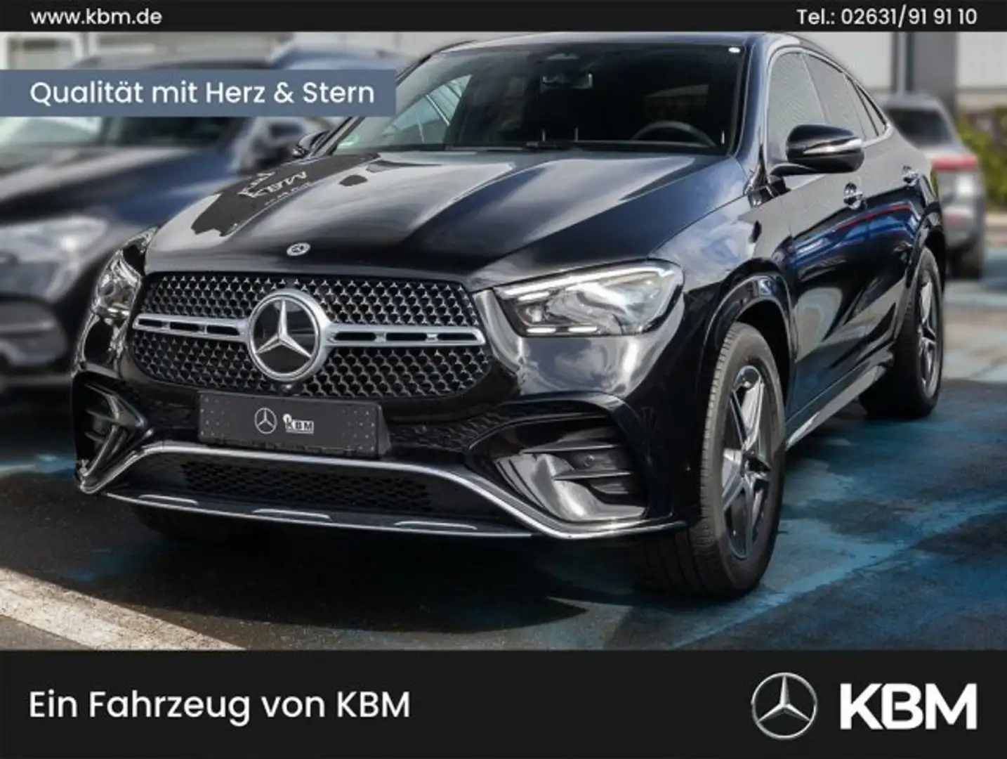 Mercedes-Benz GLE 300 GLE 300 d 4M Coupé AMG°KEYL°MEM°BUR°PAN°AHK° Noir - 1