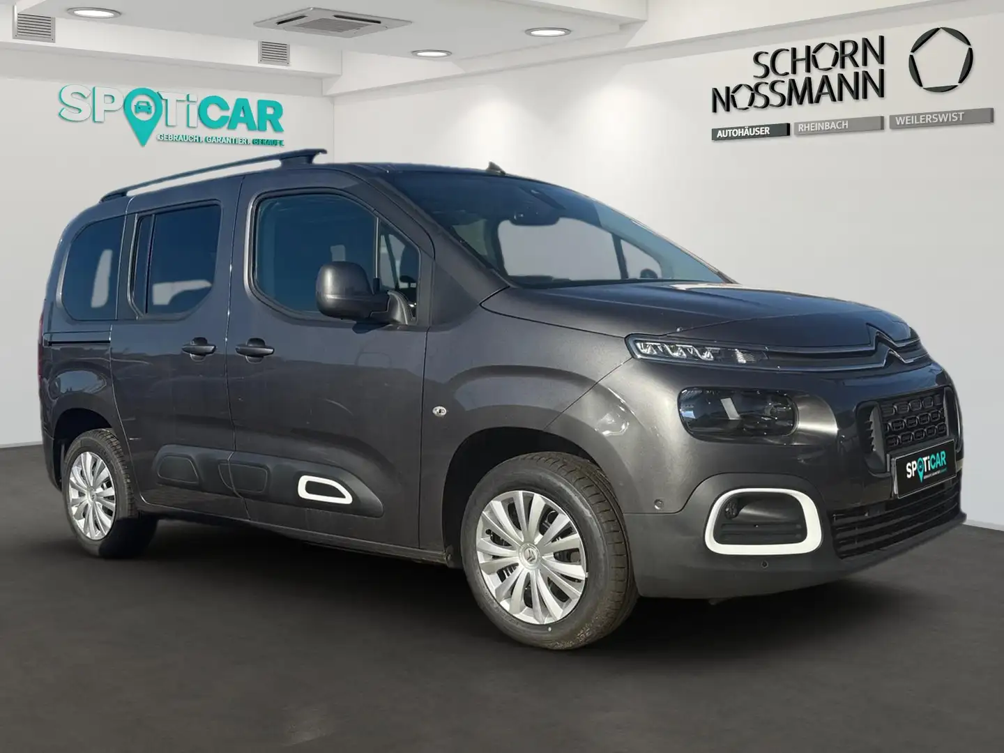 Citroen Berlingo BERLINGO SHINE M BLUEHDI 130 KEYLESS GO,HEAD UP,PD Gris - 2
