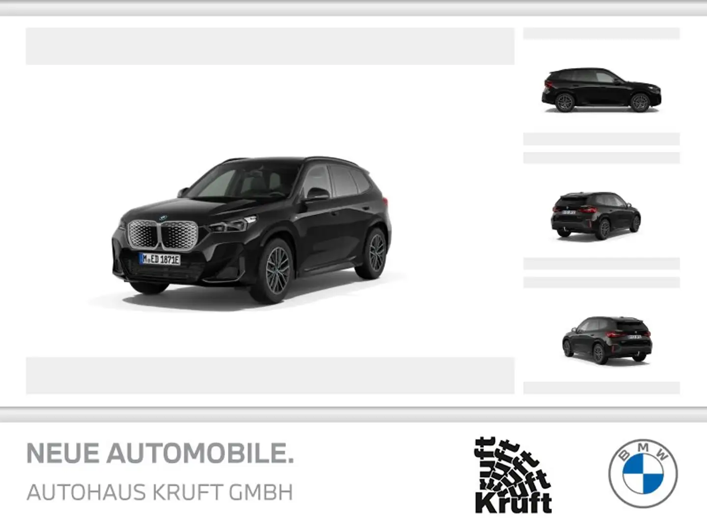 BMW iX1 eDrive20 0,25%DW+M Sport+18"LM+HEADUP+PANODACH+AHK Schwarz - 1
