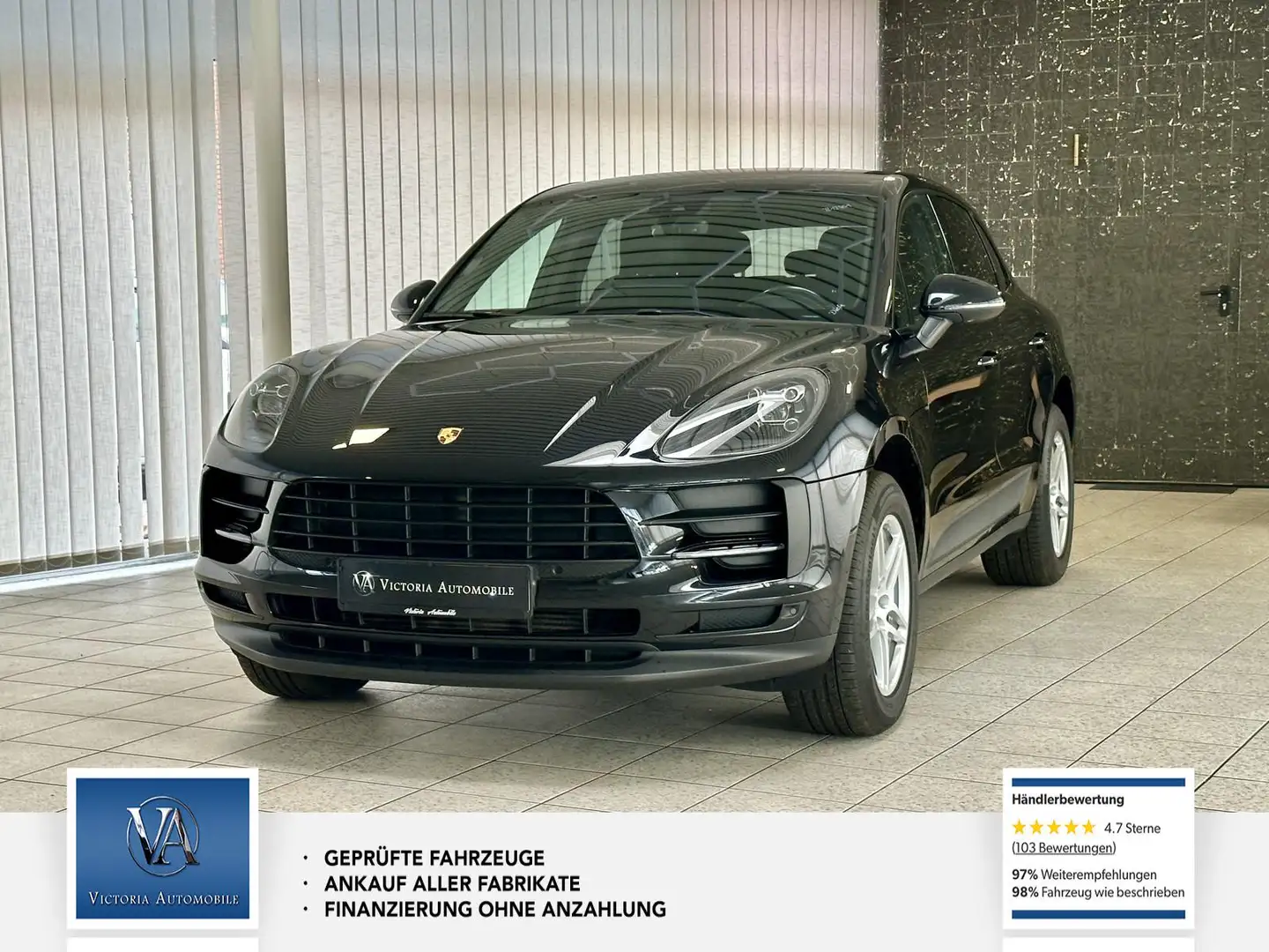 Porsche Macan Basis 1 Hand, Scheckheft Porsche, Gepflegt Schwarz - 1