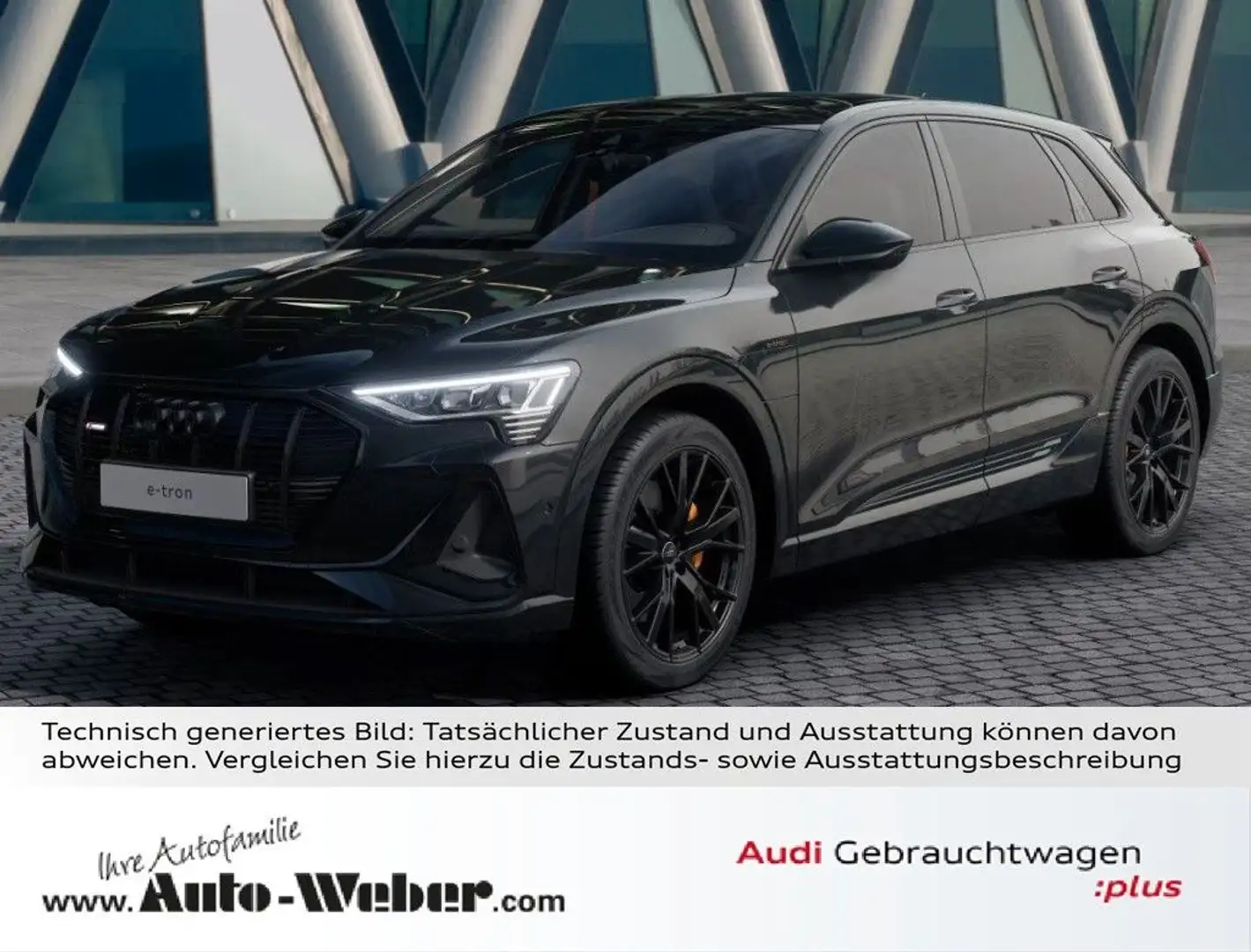 Audi e-tron 55 qu S LINE BLACK  KAMERA LED B&O NAVI+ Schwarz - 1