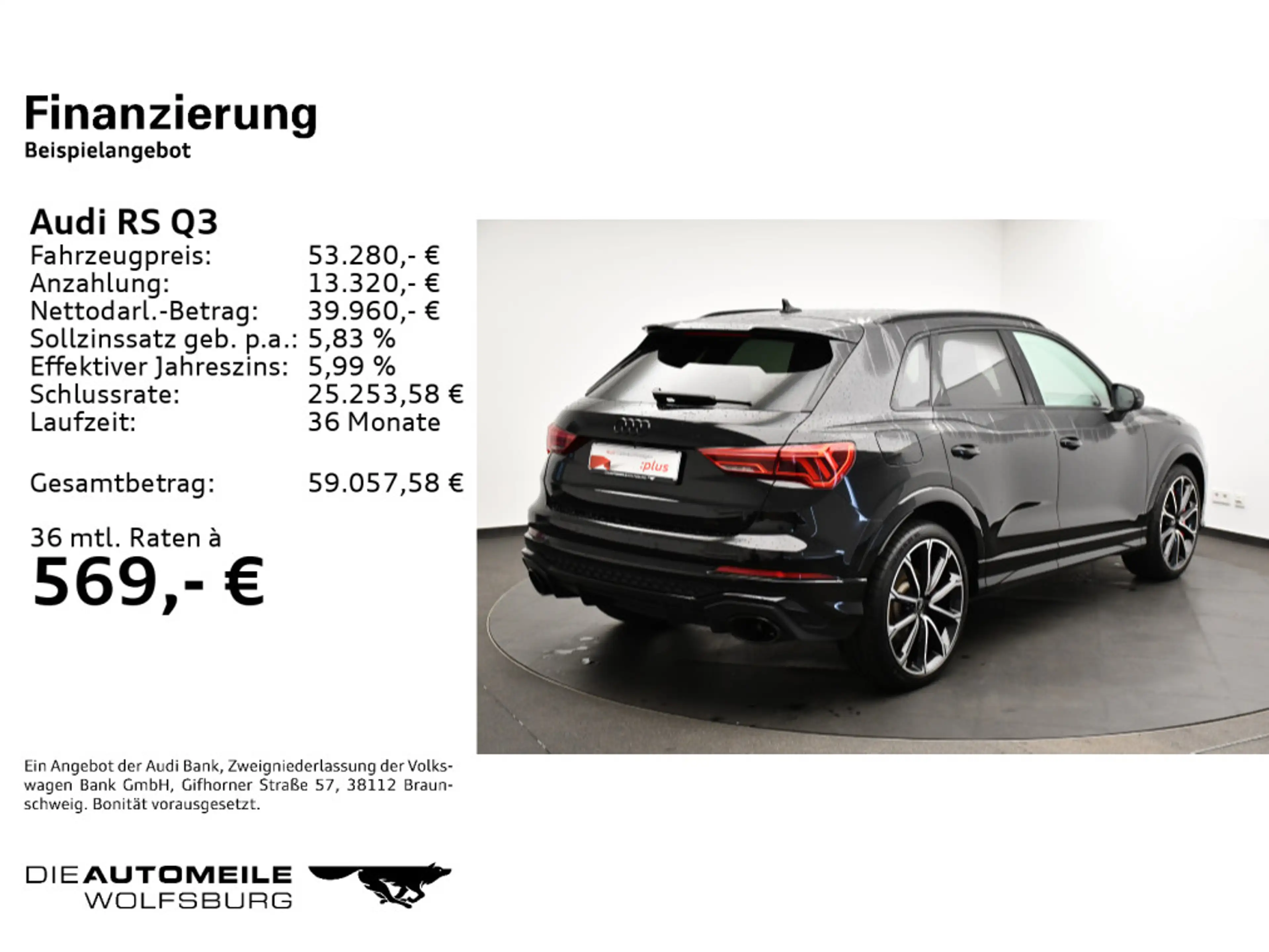 Audi RS Q3 RSQ3 2.5 TSI Q S tronic Keramik/RS Essential/Son — photo 2