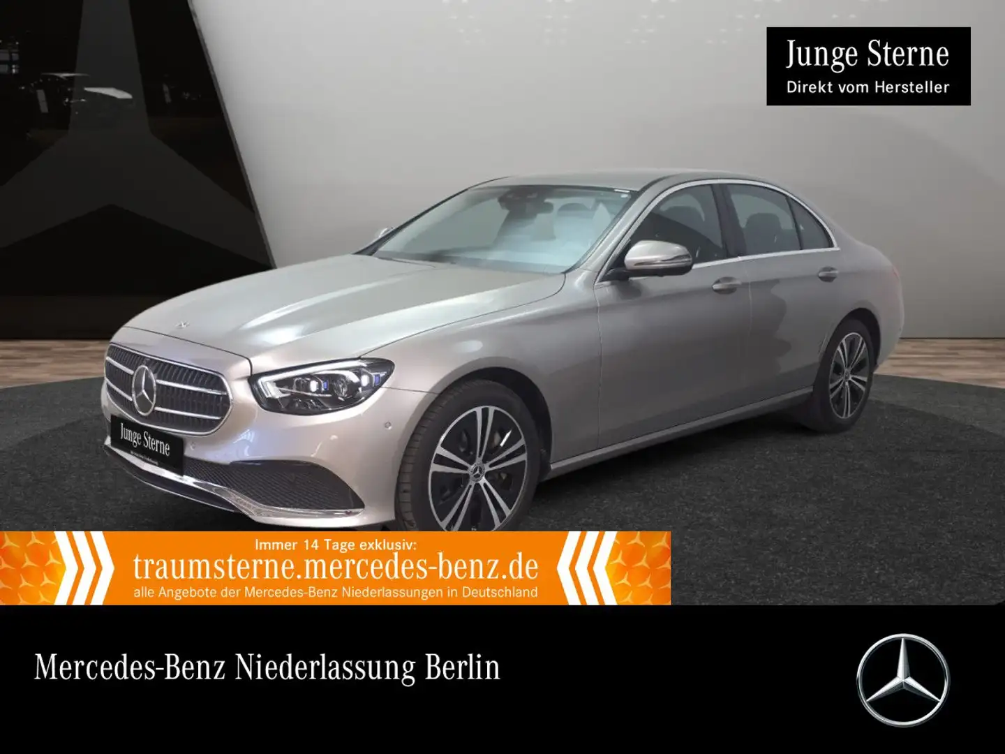 Mercedes-Benz E 400 d 4M AVANTG+360+MULTIBEAM+FAHRASS+9G Argent - 1