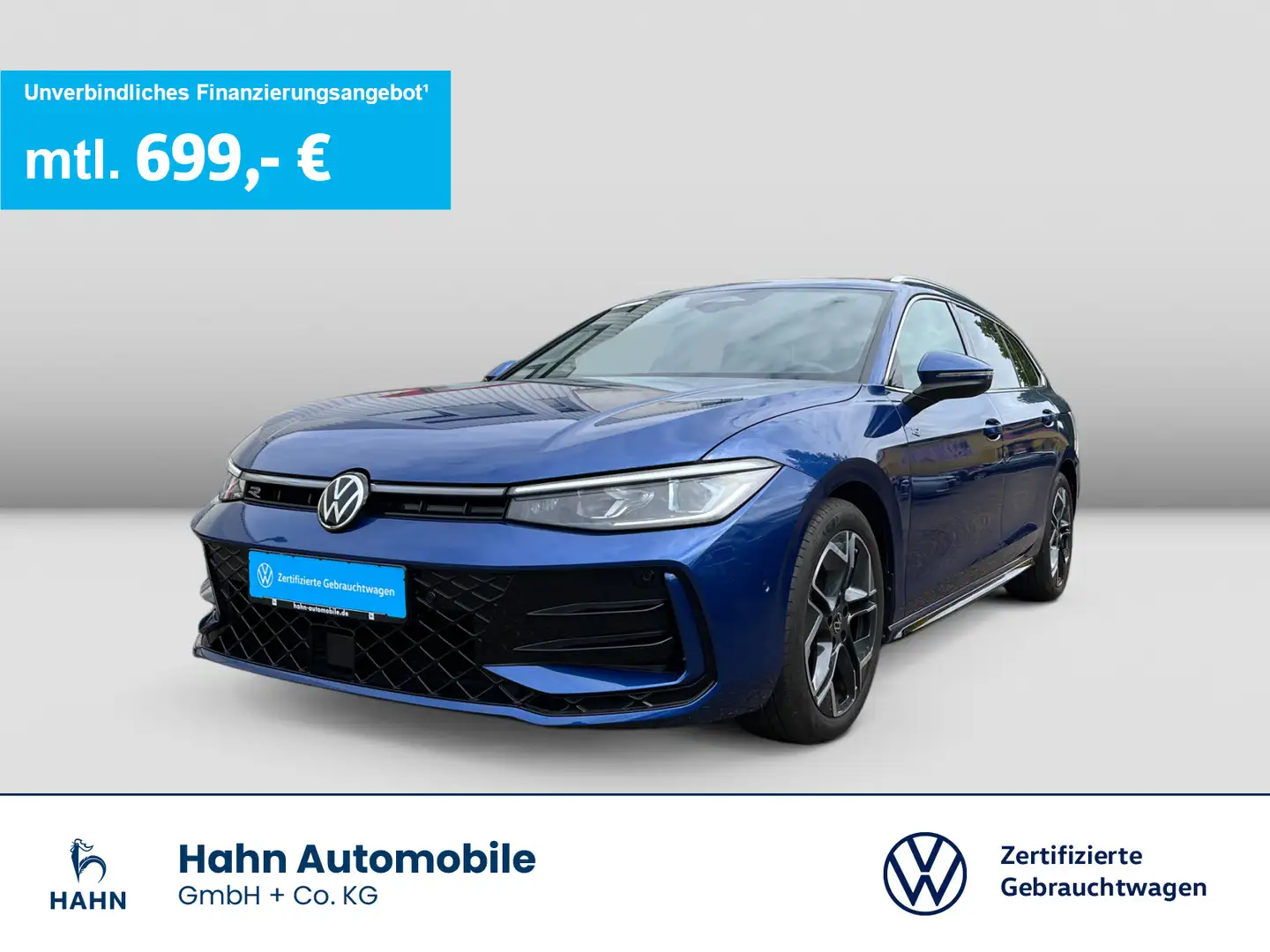 Volkswagen Passat Variant 2.0 TDI R-Line DSG MATRIX AHK ACC Blau - 1