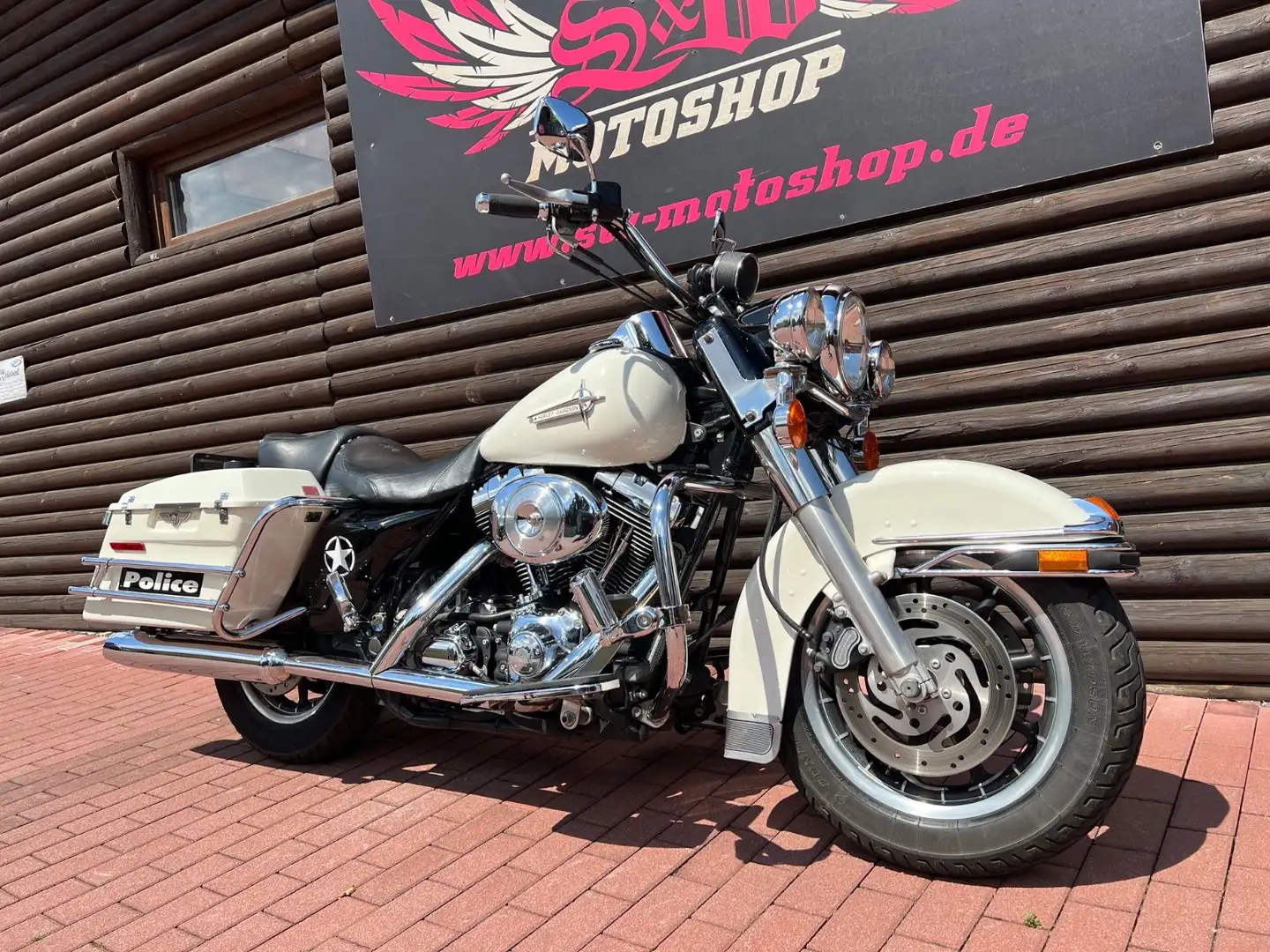 Harley-Davidson FLHP Road King Police *viele Extras, Top* Белый - 2