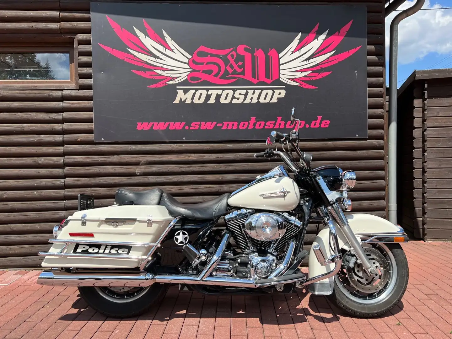 Harley-Davidson FLHP Road King Police *viele Extras, Top* Белый - 1