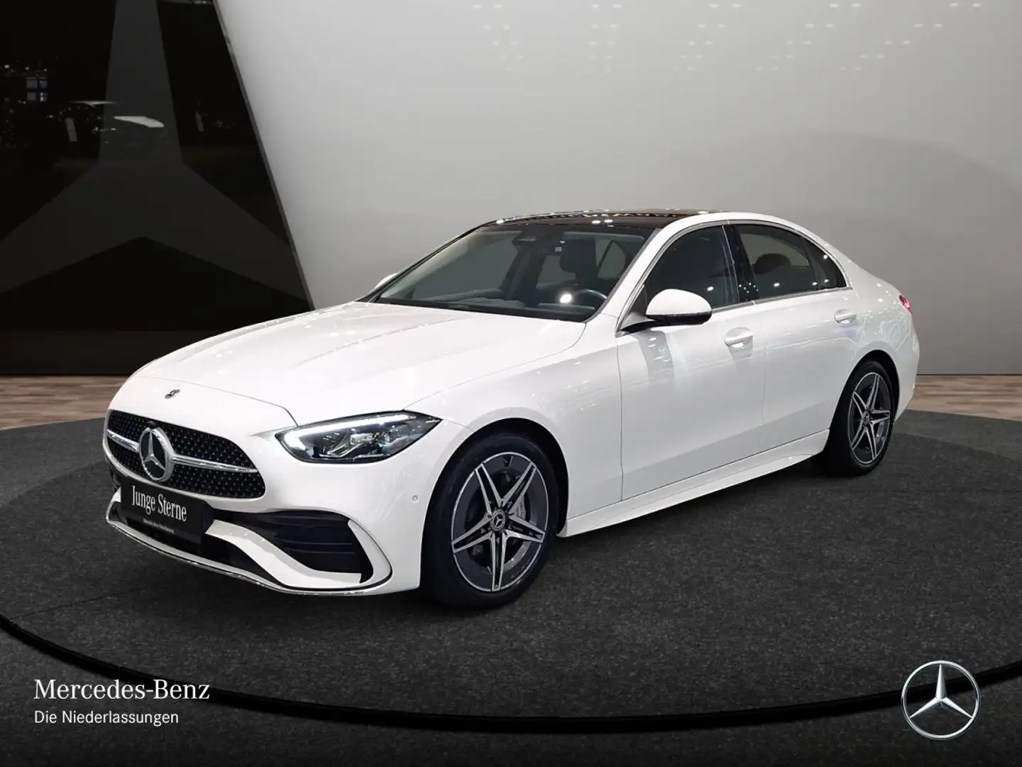 Mercedes-Benz C 200 d AMG+PANO+LED+KAMERA+TOTW+KEYLESS+9G Weiß - 2