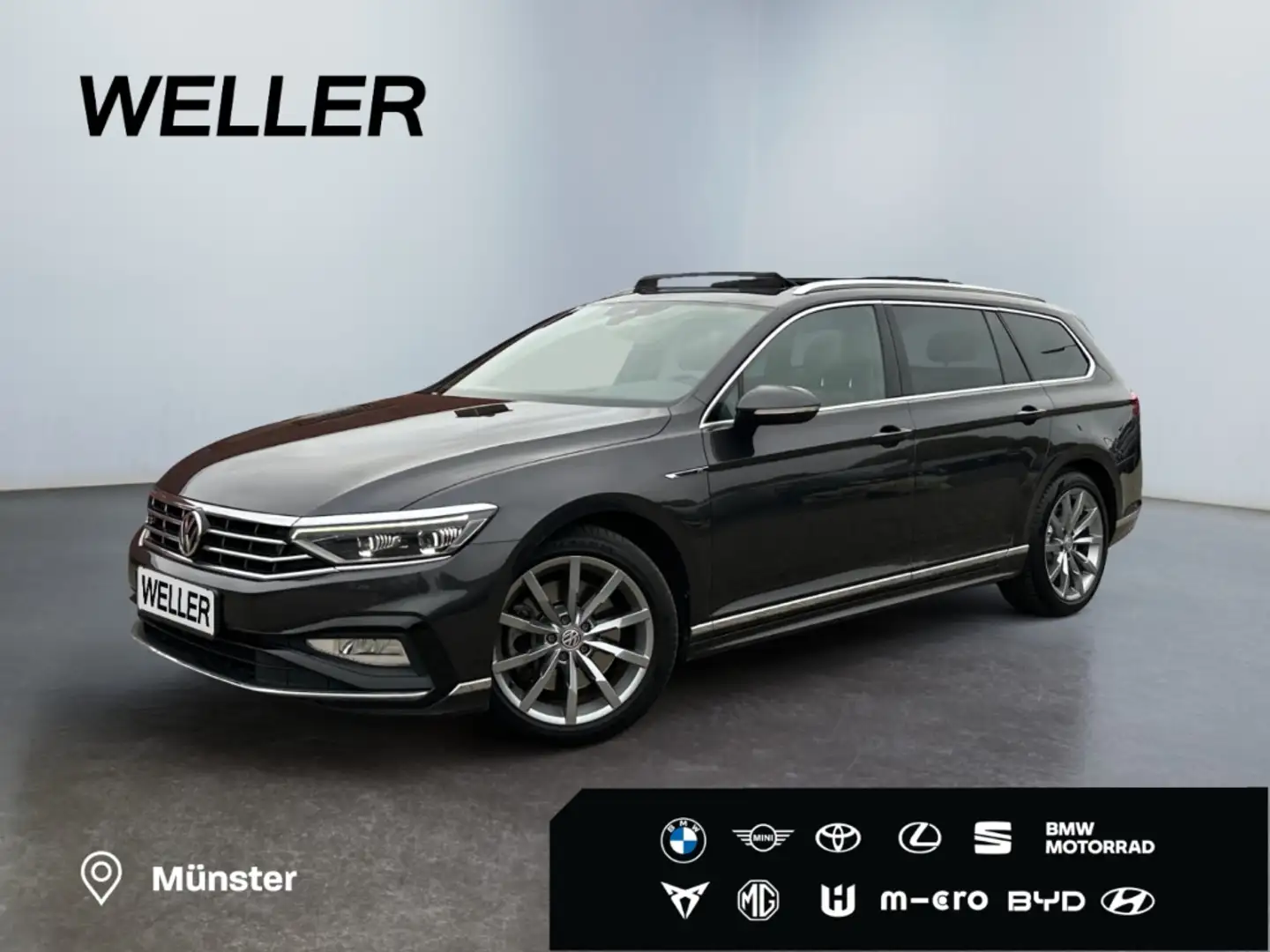 Volkswagen Passat Variant 2.0 TDI 4M DSG R-Line *AHK*Pano* Grau - 1