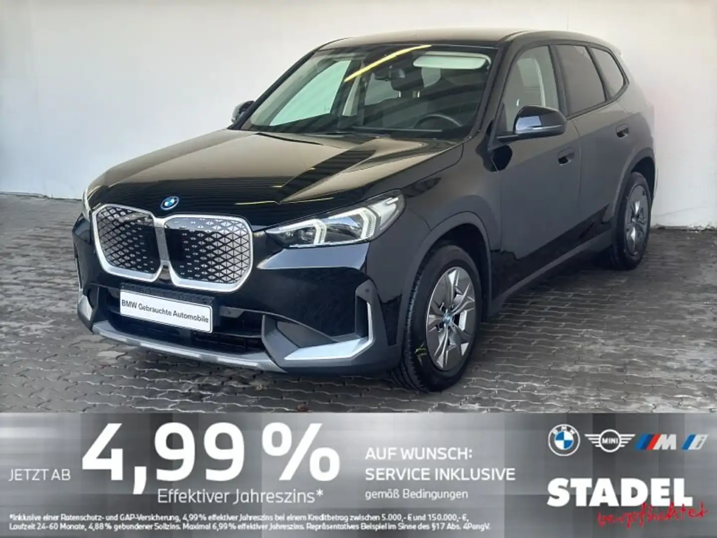 BMW iX1 xDrive30 Navi.LED.RFK.KomfZg.Sitzheiz.DAB Schwarz - 1