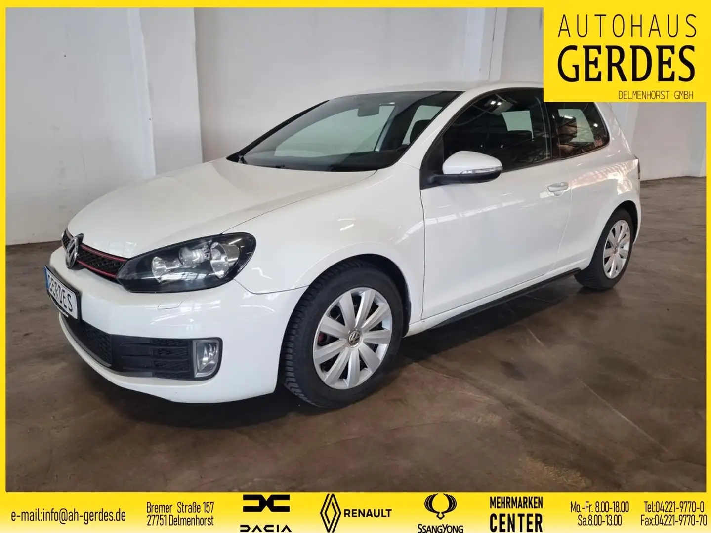 Volkswagen Golf VI GTI 2.0 TSI "sportlich" Blanc - 1