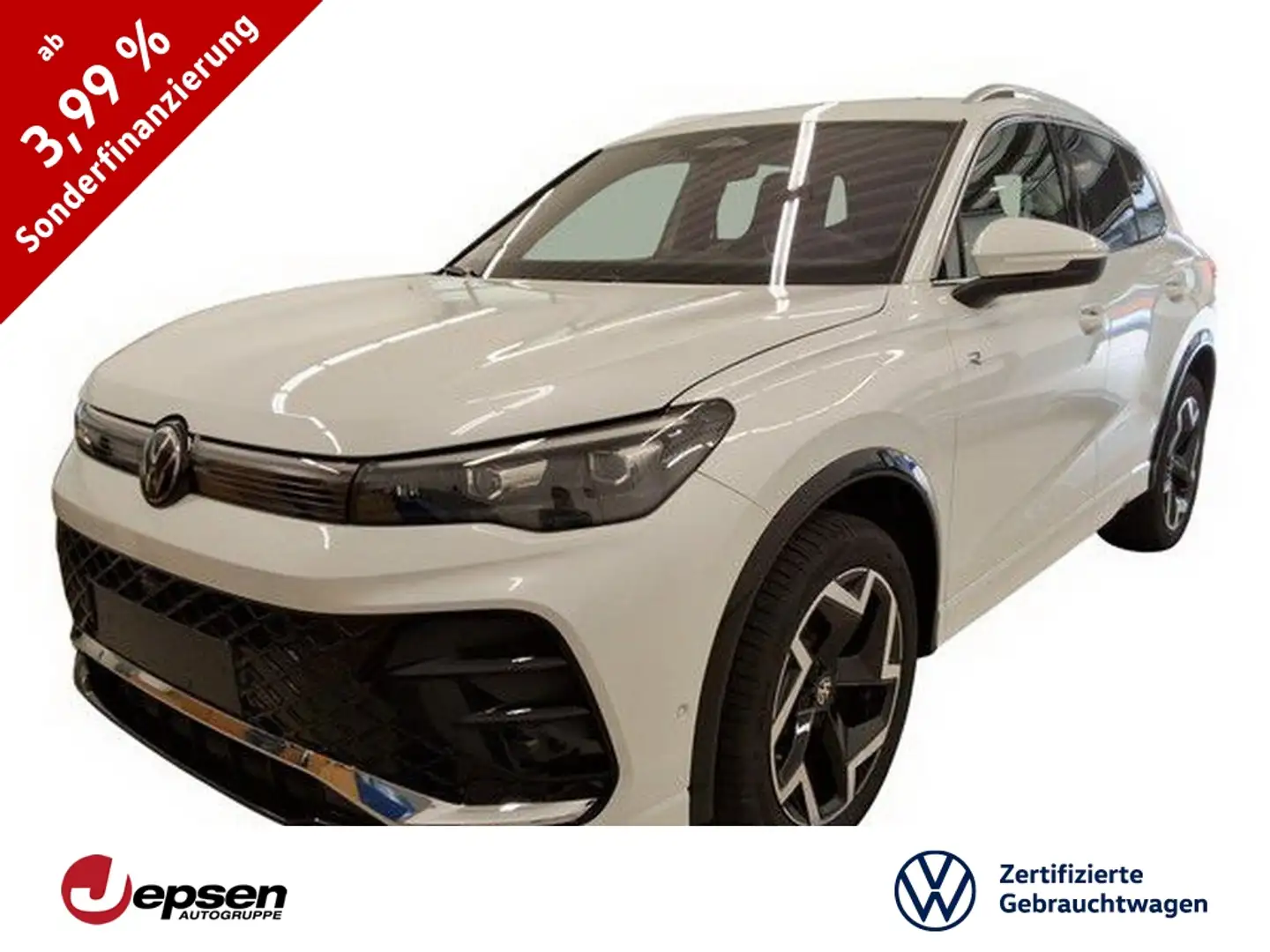 Volkswagen Tiguan R-Line 2.0TDI 4M DSG 360+DCC+Stdhz+AHK+ACC Weiß - 1