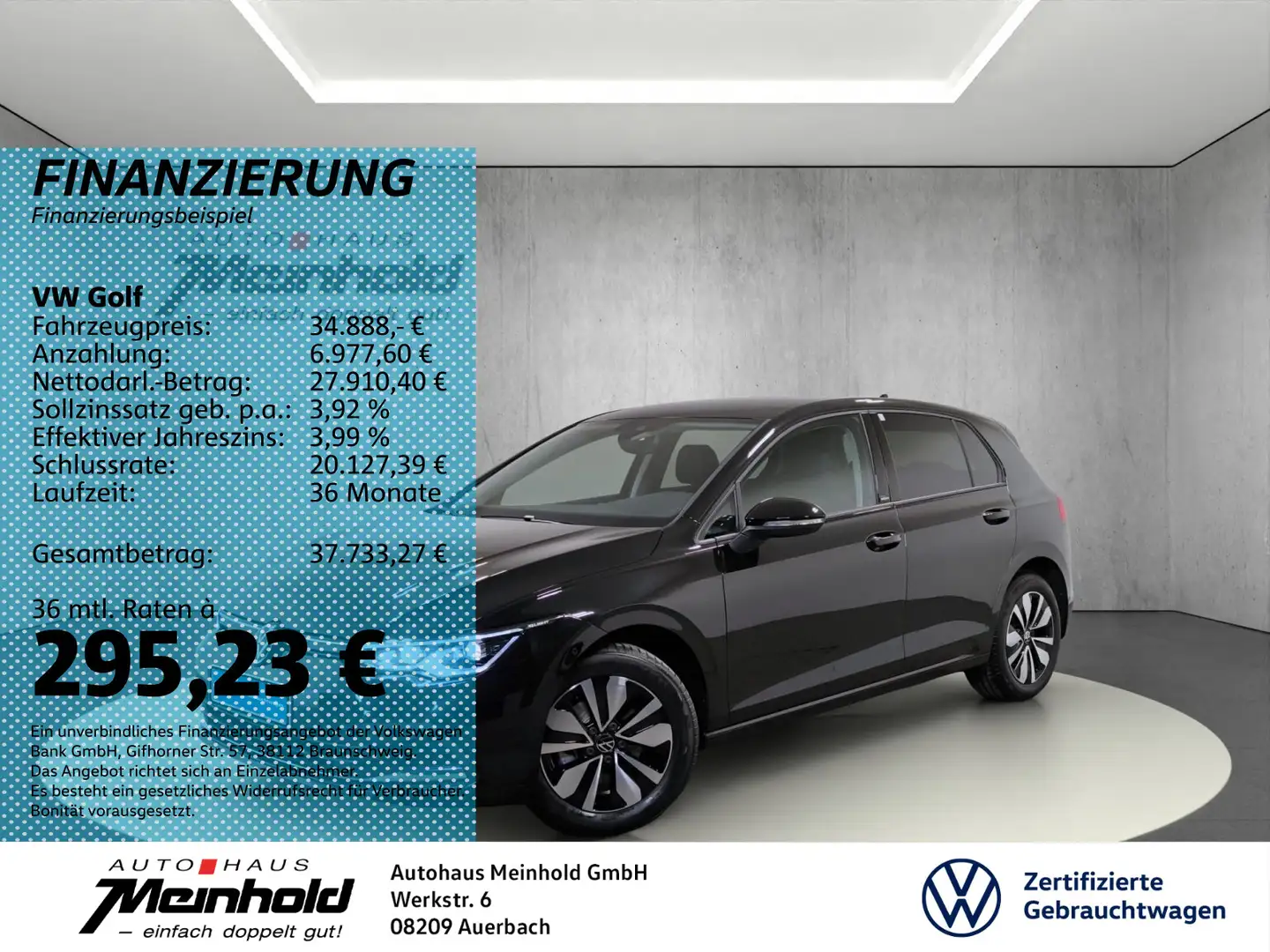 Volkswagen Golf 2.0 TDI Move, Kamera, 6-Gang, Matrix, Navi Noir - 1
