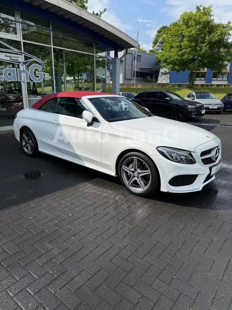 Mercedes-Benz C 200 Cabrio AMG-Line Automatik NAVI LED KAMERA Blanc - 1